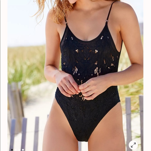 NWOT Free People X All That Remains Love Fox Full Piece Bathing Sun Suit Z365-31 - Picture 2 of 4
